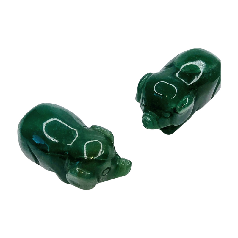 Green Aventurine Pig