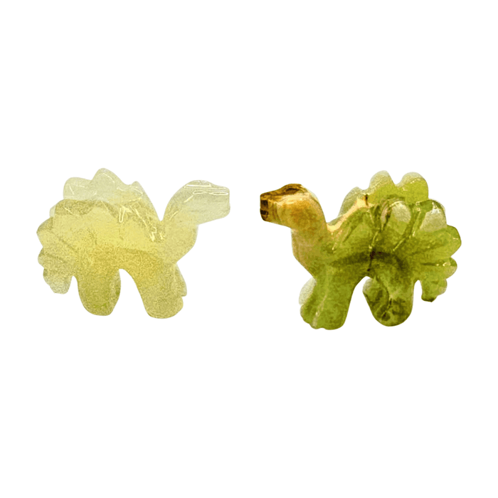 Green Calcite Stegosaurus Small