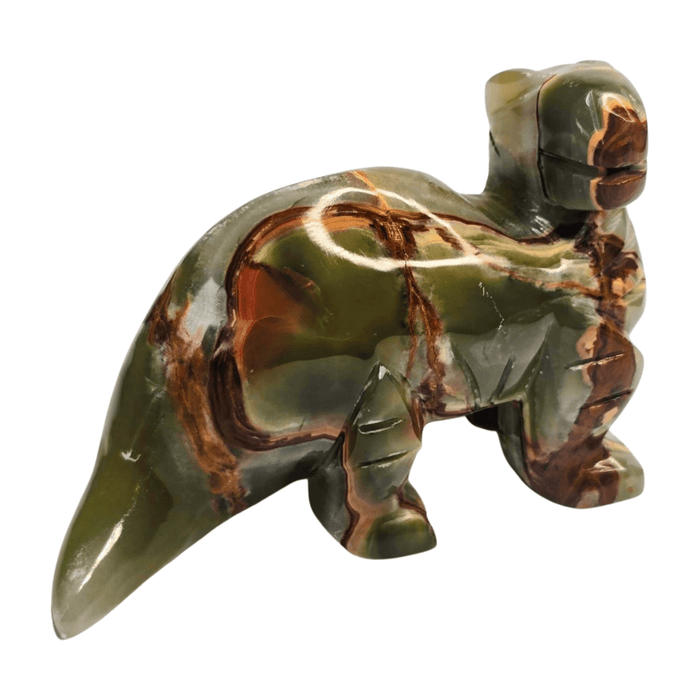 Green Calcite Dino - Large