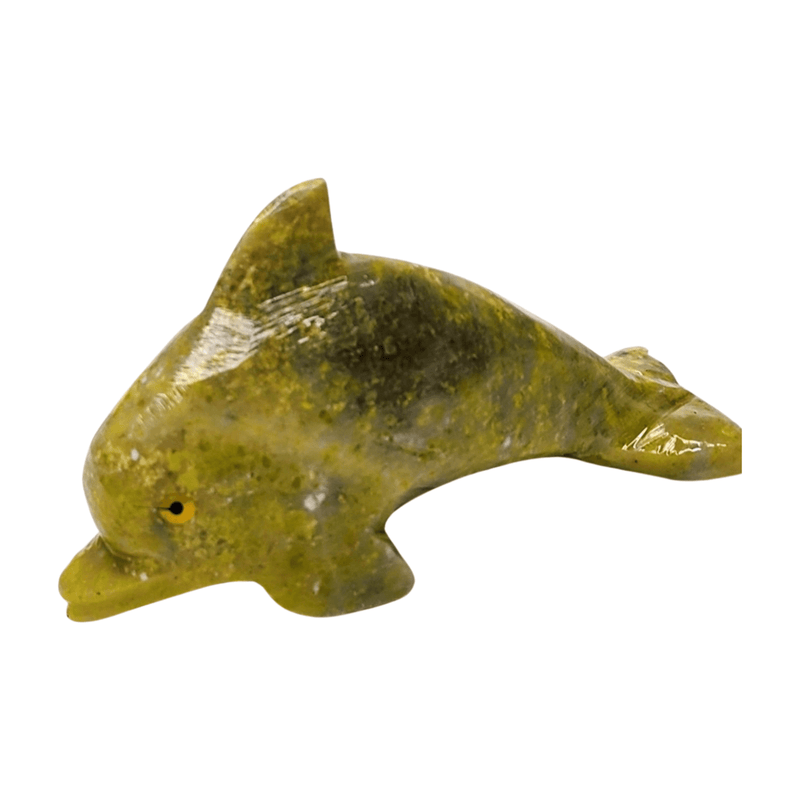 Green Calcite Dolphin