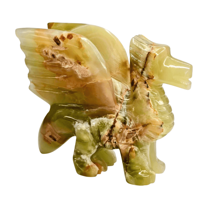 Green Calcite Dragon - Extra Large