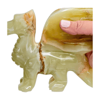 Green Calcite Dragon - Extra Large