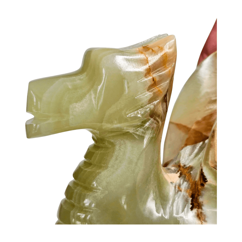 Green Calcite Dragon - Extra Large
