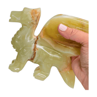 Green Calcite Dragon - Extra Large