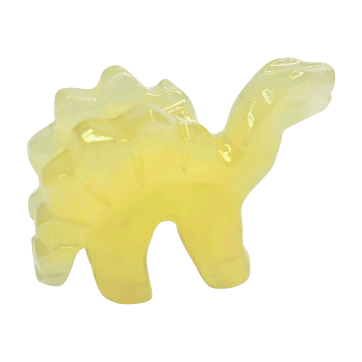Green Calcite Stegosaurus Small