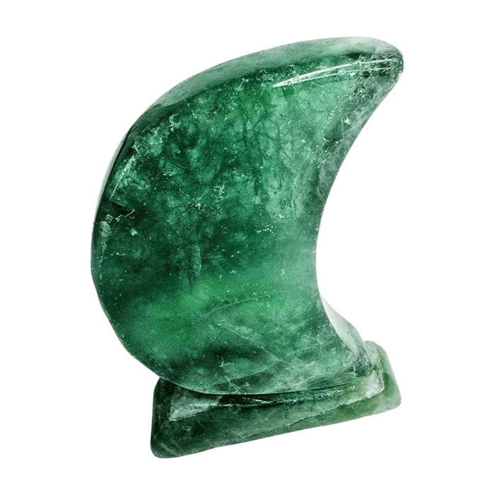 Green Fluorite Flat Moon