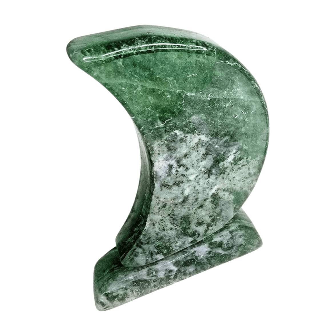 Green Fluorite Flat Moon