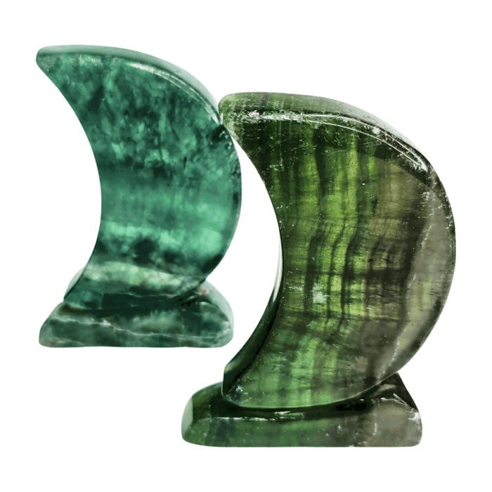 Green Fluorite Flat Moon