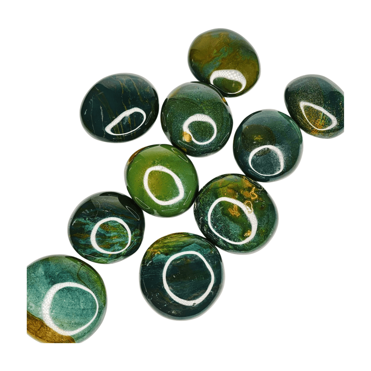 Green Jasper Palm Stone