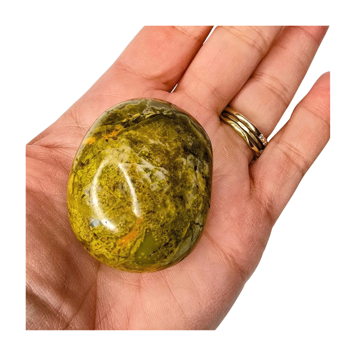 Green Opal Palm Stone