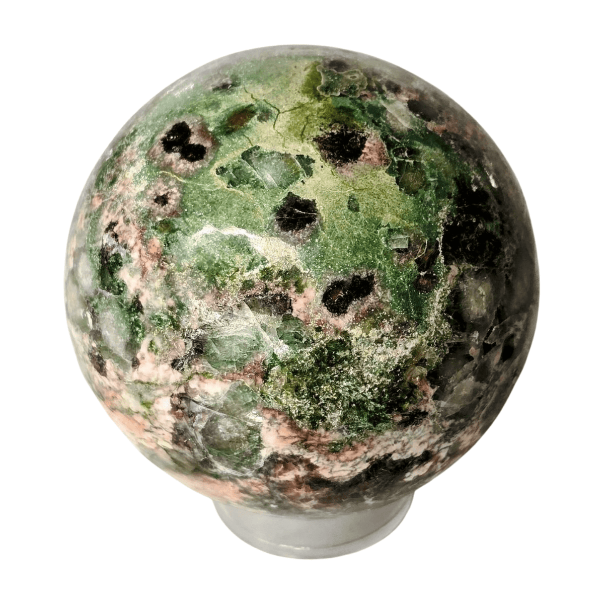 Green Stilbite Heulandite Sphere