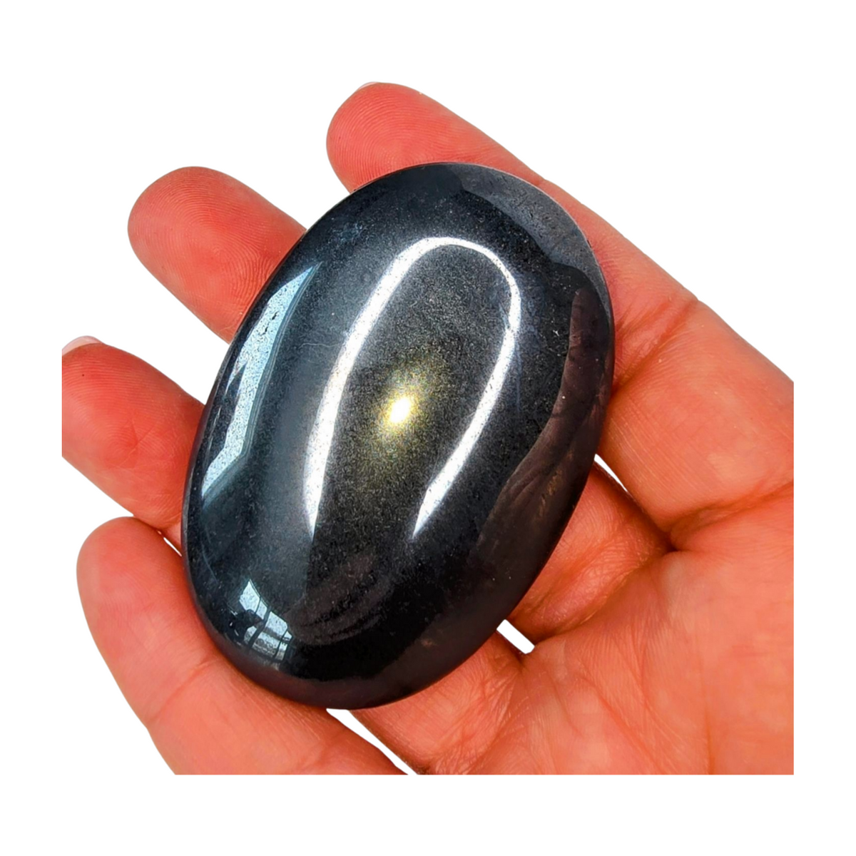 Hematite Palm Stone