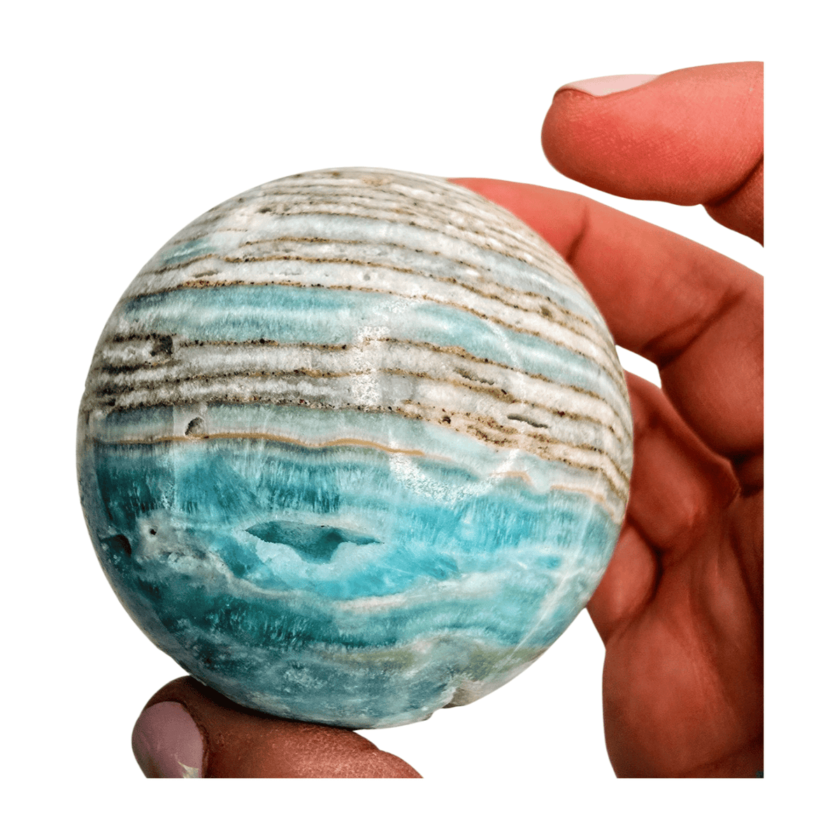 Hemimorphite Sphere