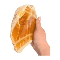 Honey Calcite Polished Slice