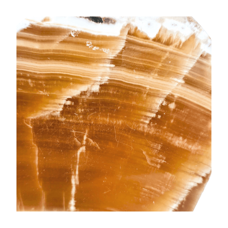 Honey Calcite Polished Slice