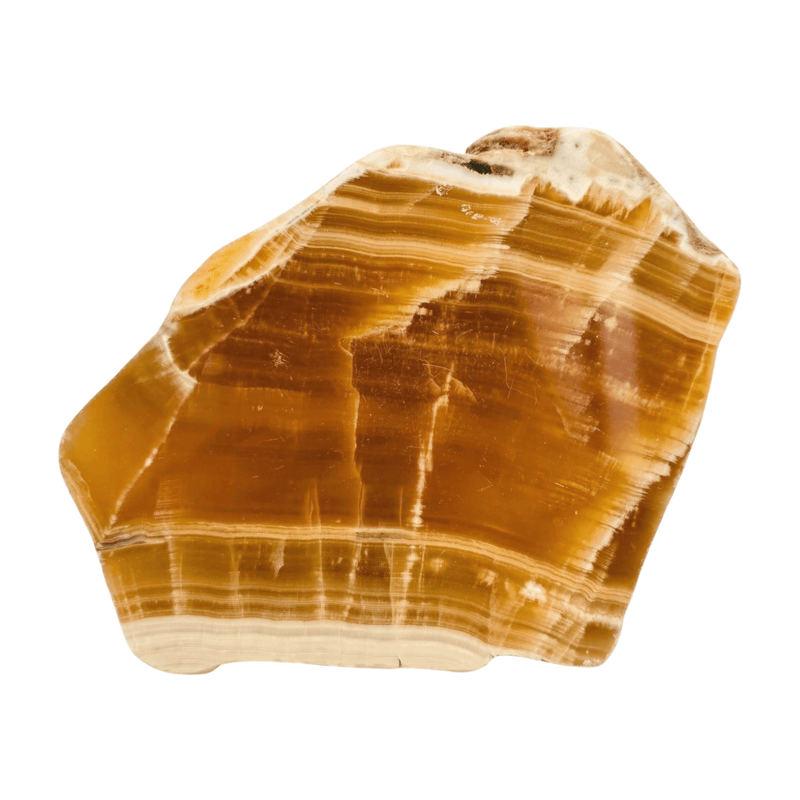 Honey Calcite Polished Slice