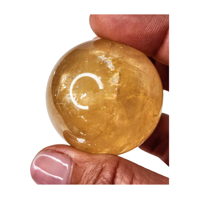 Honey Calcite Sphere