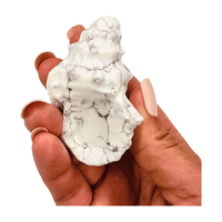 Howlite Spiky Shell