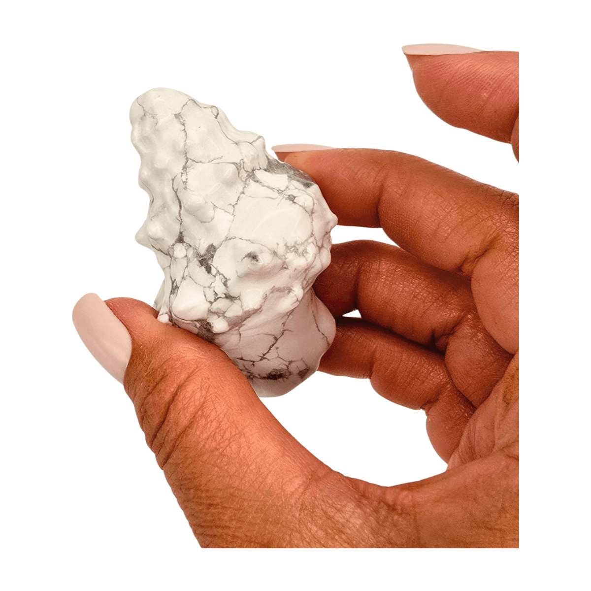 Howlite Spiky Shell