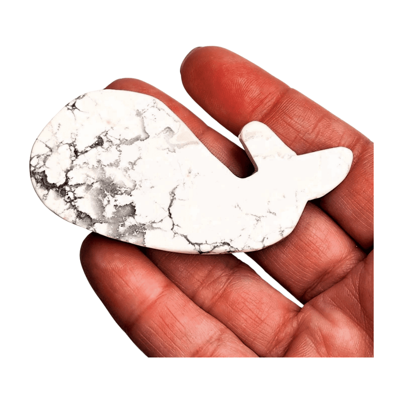 Howlite Whale