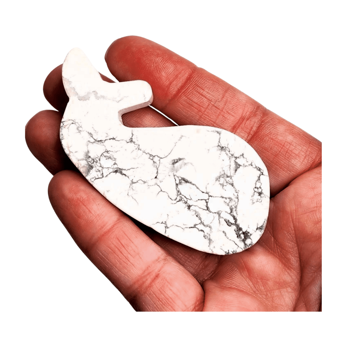 Howlite Whale