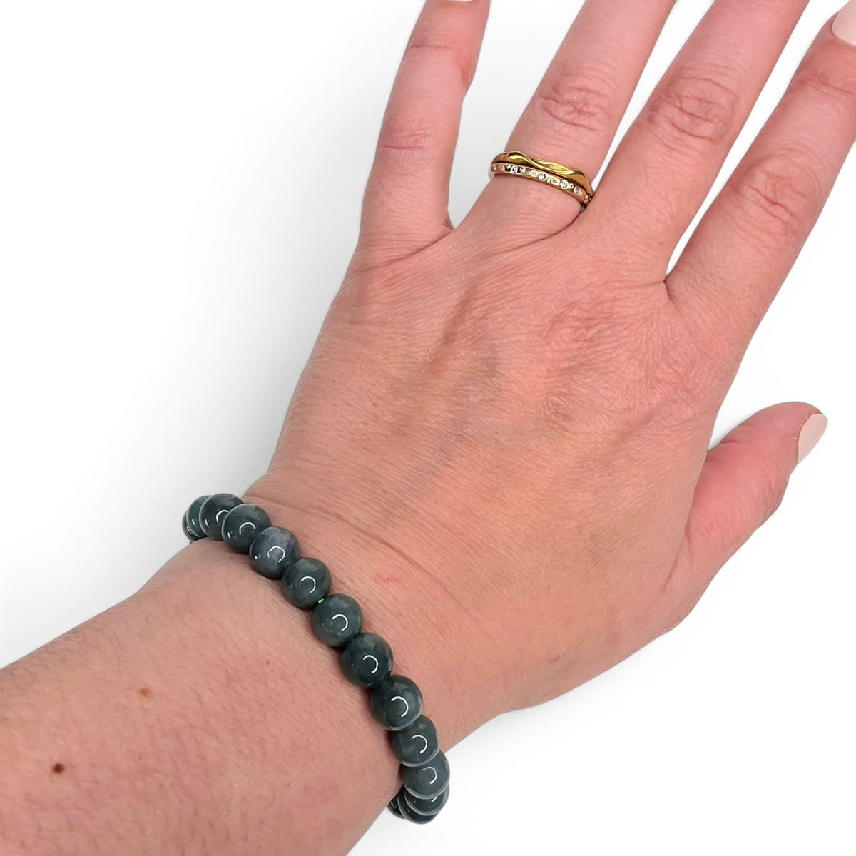 Jade Beaded Bracelets - 8mm