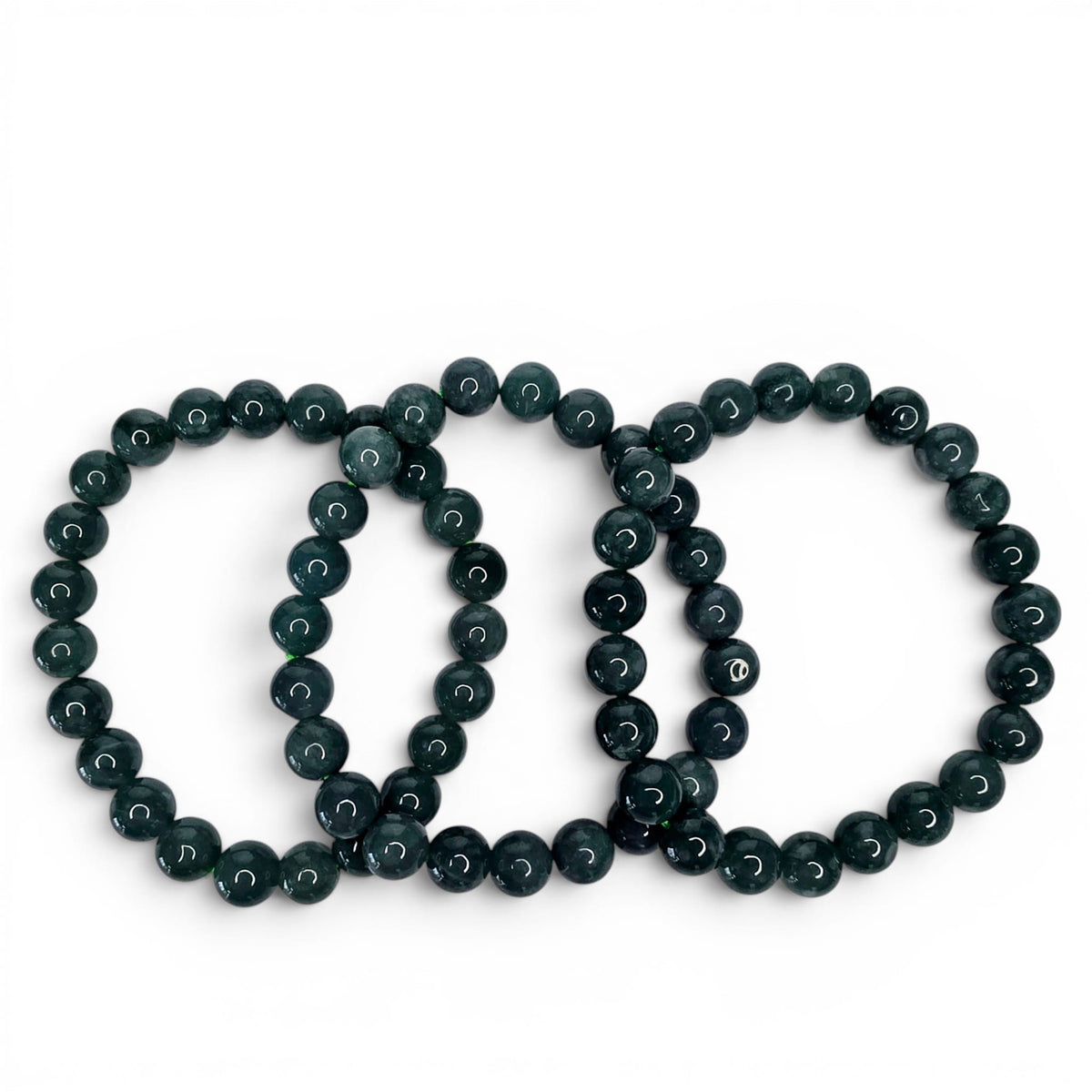 Jade Beaded Bracelets - 8mm