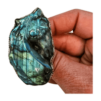 Labradorite Horse Ring