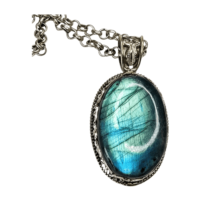 Labradorite Oval Pendant
