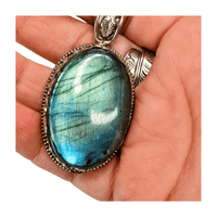 Labradorite Oval Pendant