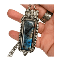 Labradorite Rectangle Pendant