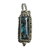 Labradorite Rectangle Pendant