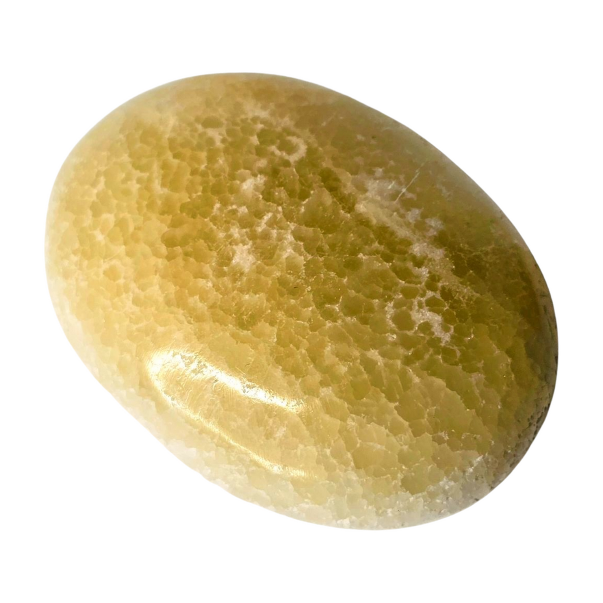 Lemon Calcite Palm Stone