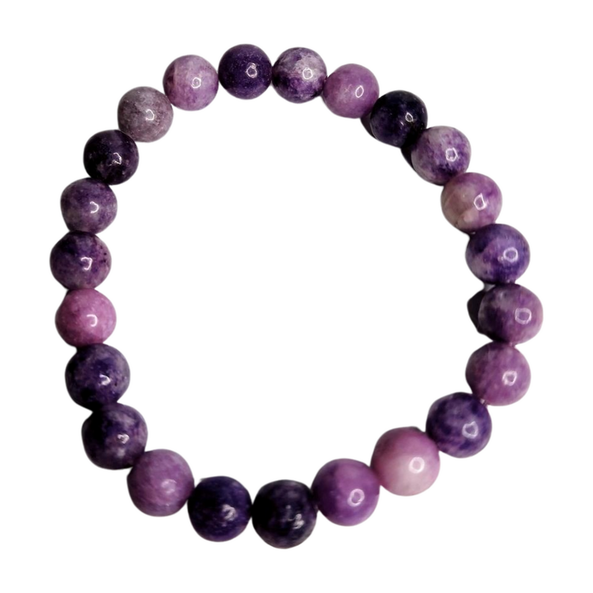 Lepidolite Beaded Bracelet (8mm)