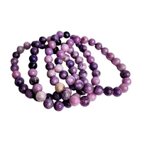 Lepidolite Beaded Bracelet (8mm)