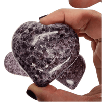 Lepidolite Heart
