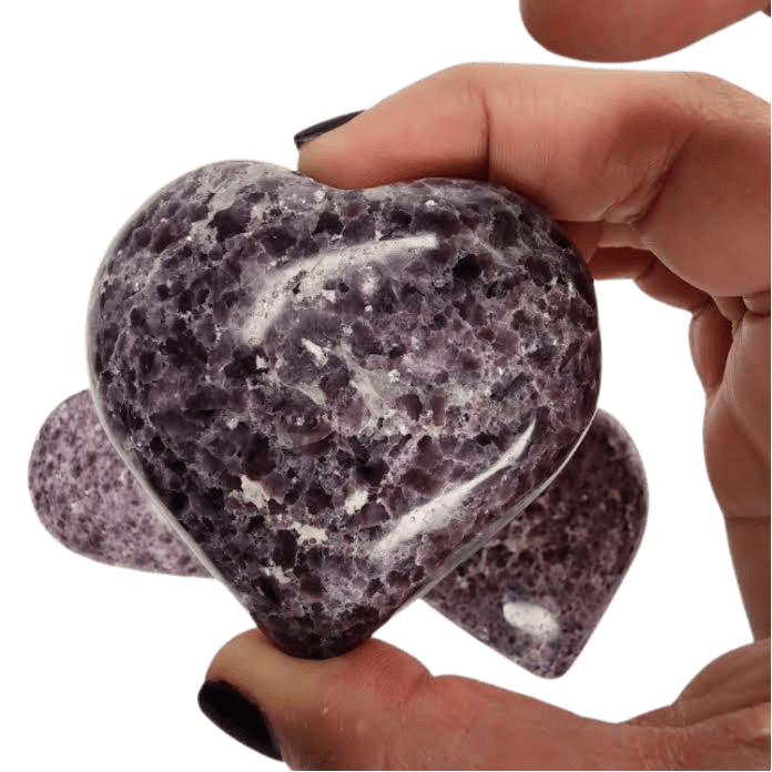 Lepidolite Heart