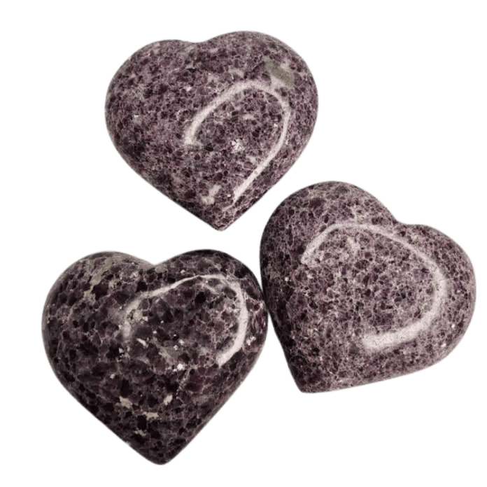 Lepidolite Heart