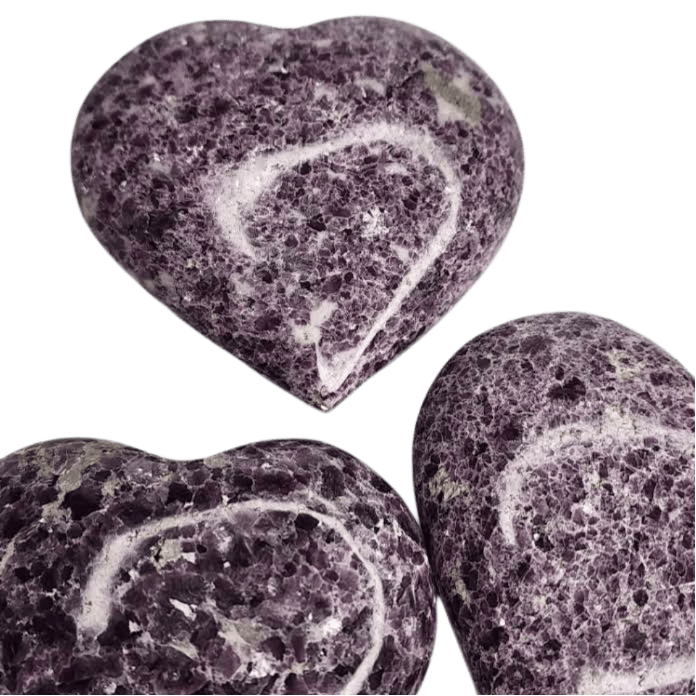Lepidolite Heart