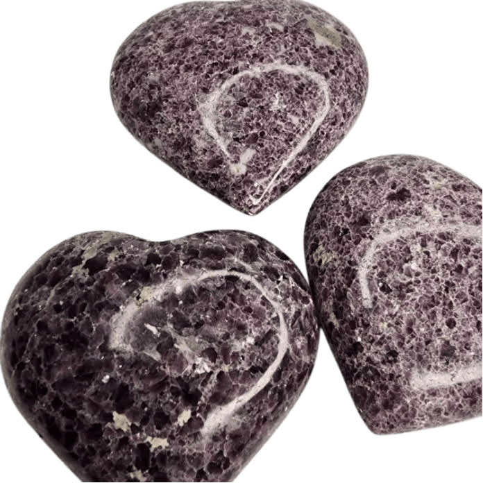 Lepidolite Heart