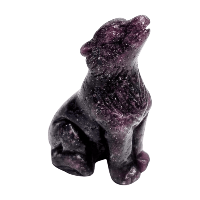 Lepidolite Wolf - Small