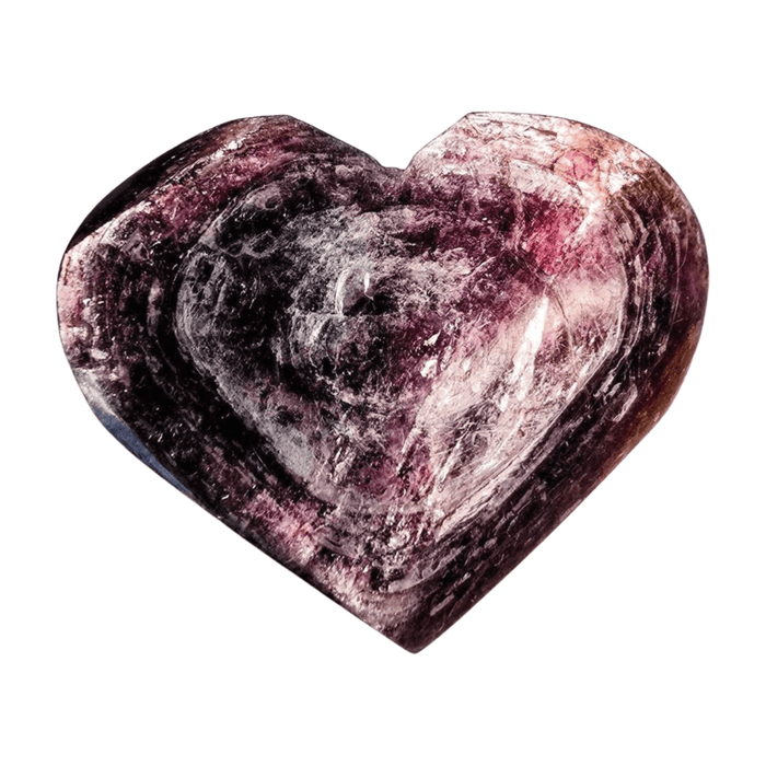 Lepidolite Mica Heart
