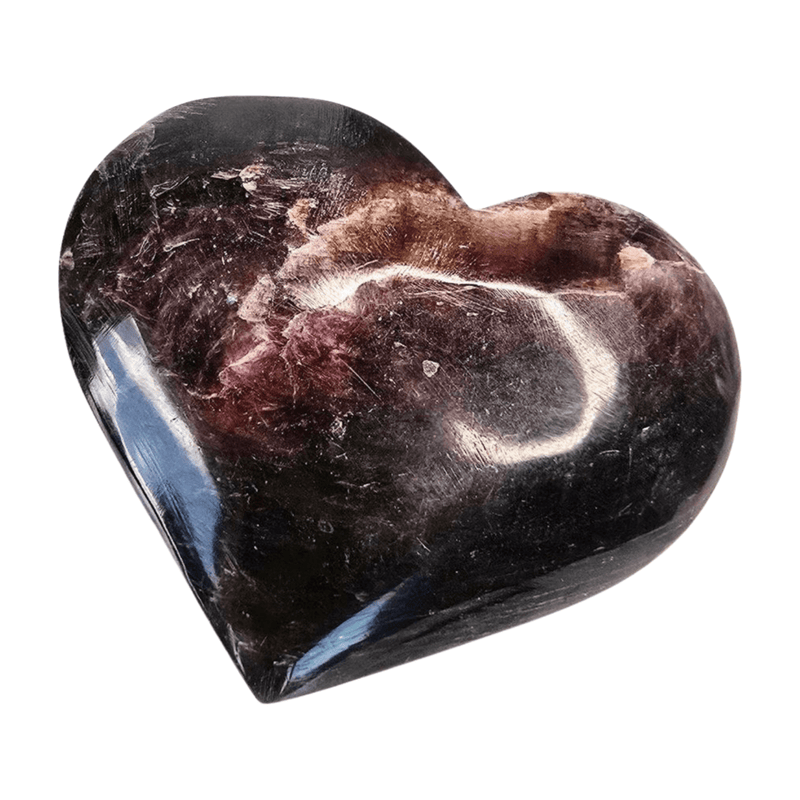 Lepidolite Mica Heart