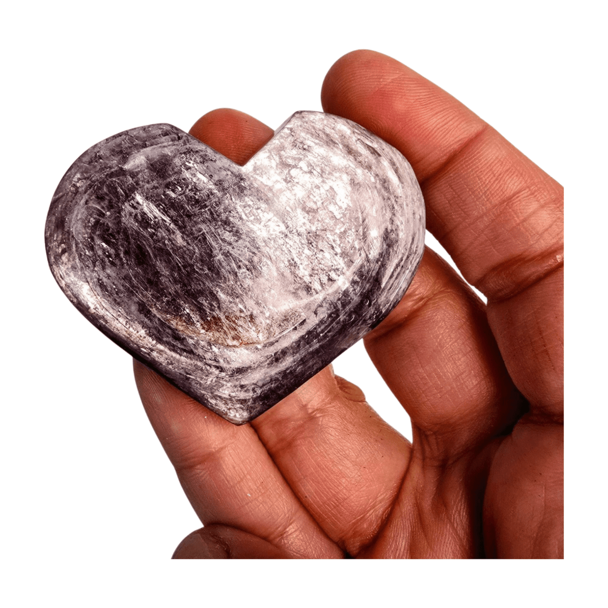 Lepidolite Mica Heart