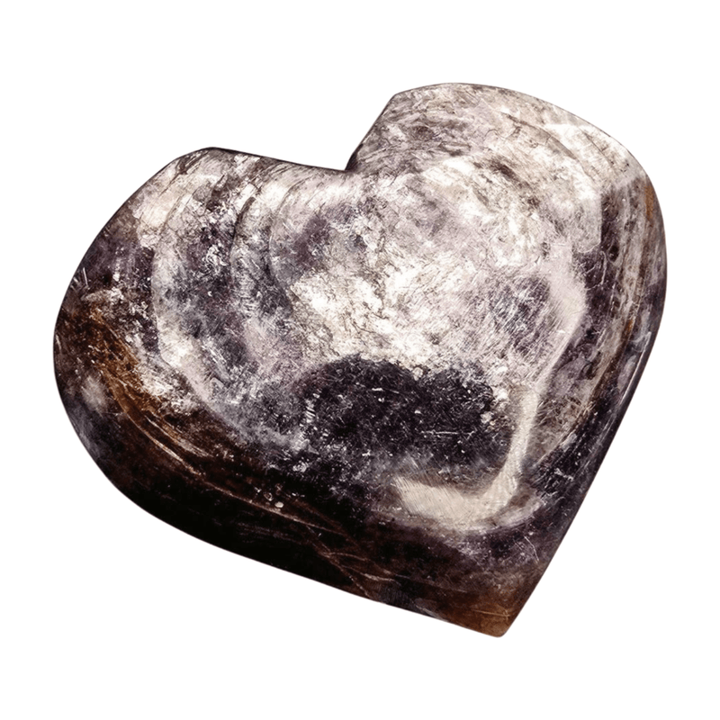 Lepidolite Mica Heart