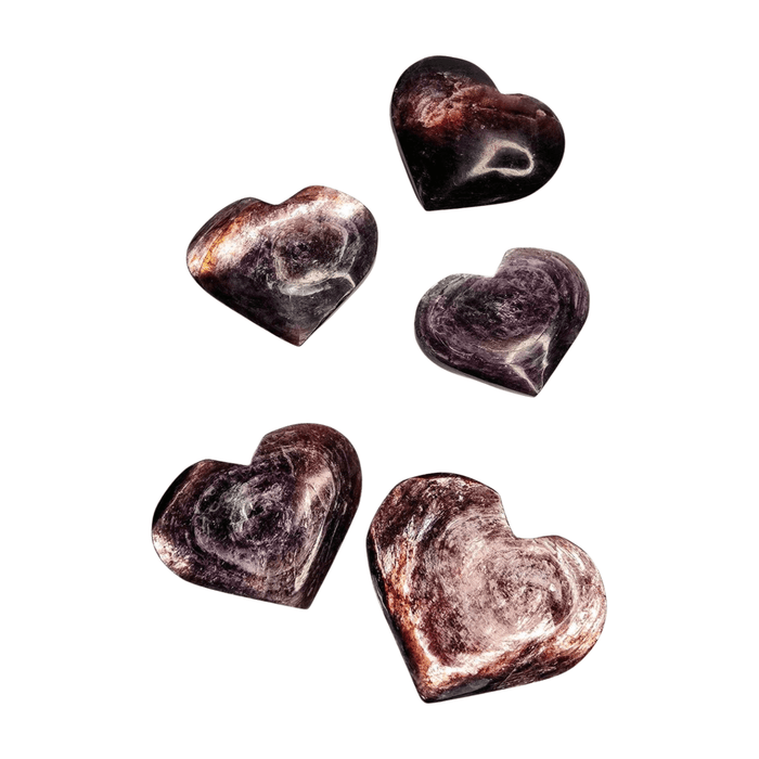 Lepidolite Mica Heart
