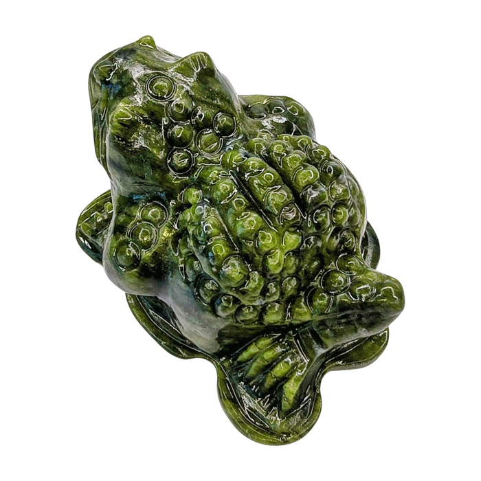 Serpentine Money Frog with Coin