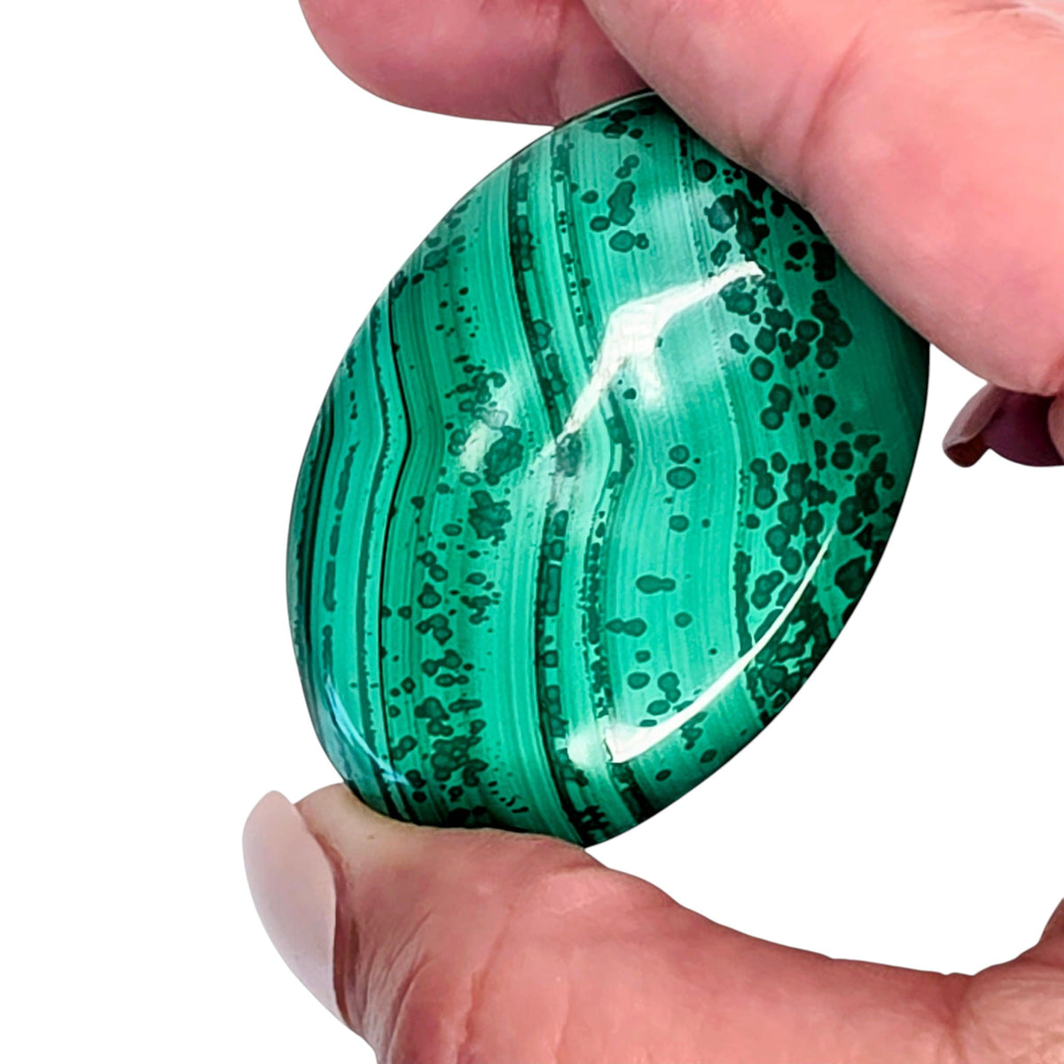 Malachite Palm Stone