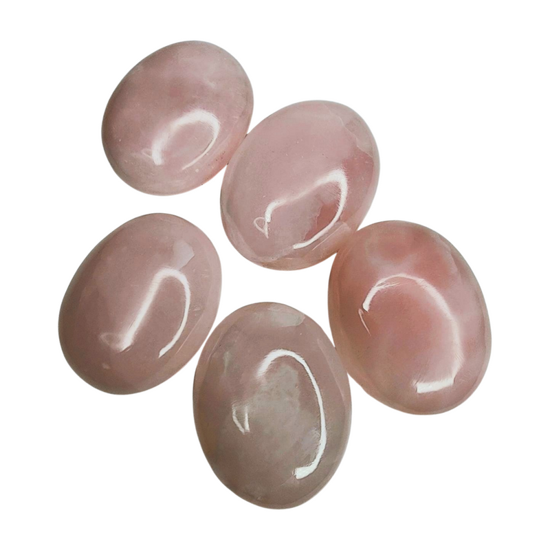 Pink Calcite Palm Stone