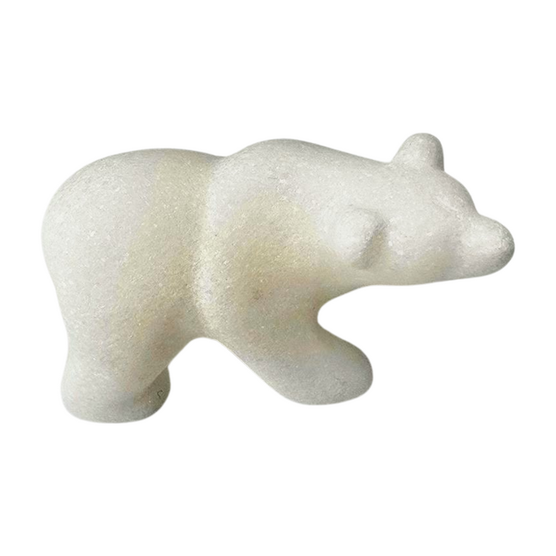 Marble Bears with Jade Fish - Mama and Two Babies (Box)